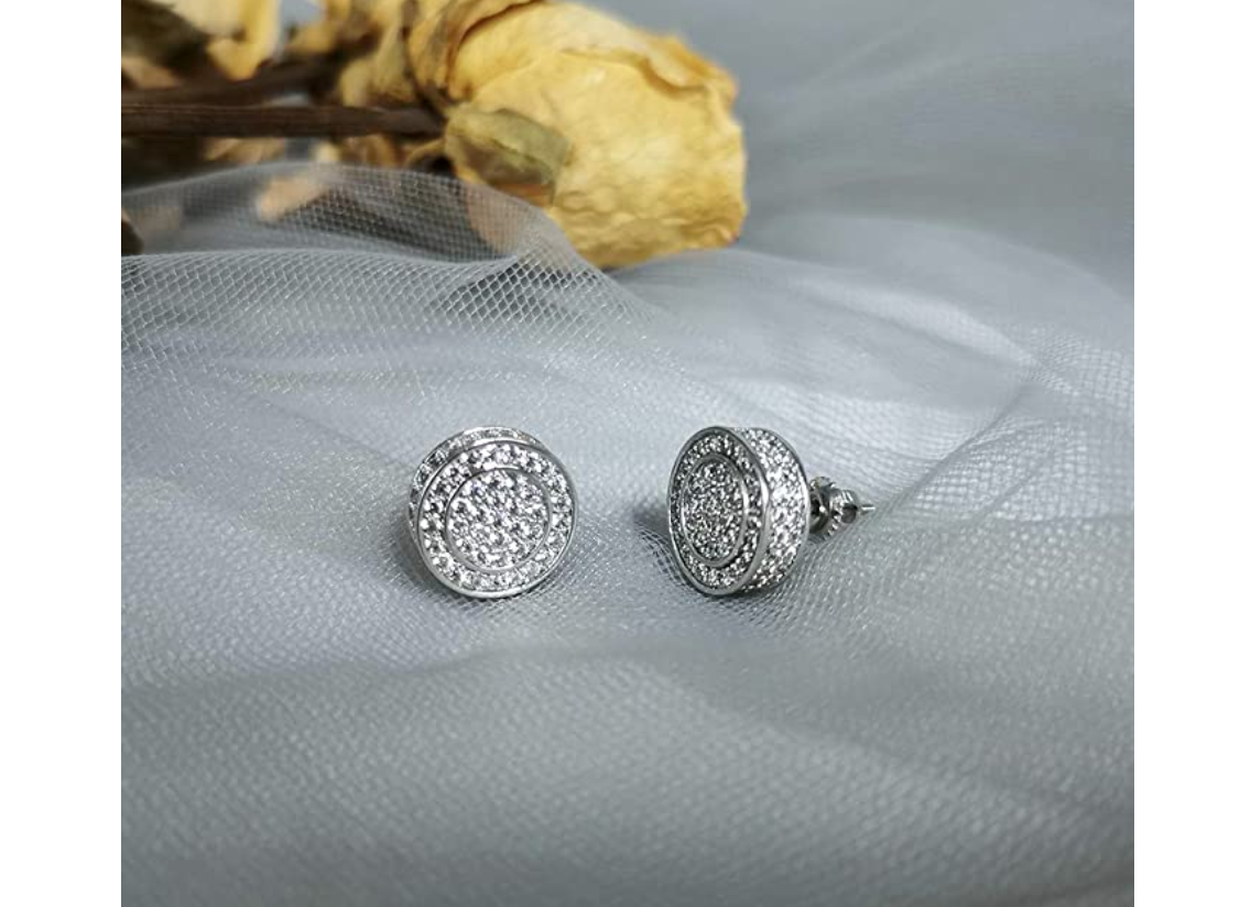 Big Round Coin Style Hoop Earrings - Trending Silver Color