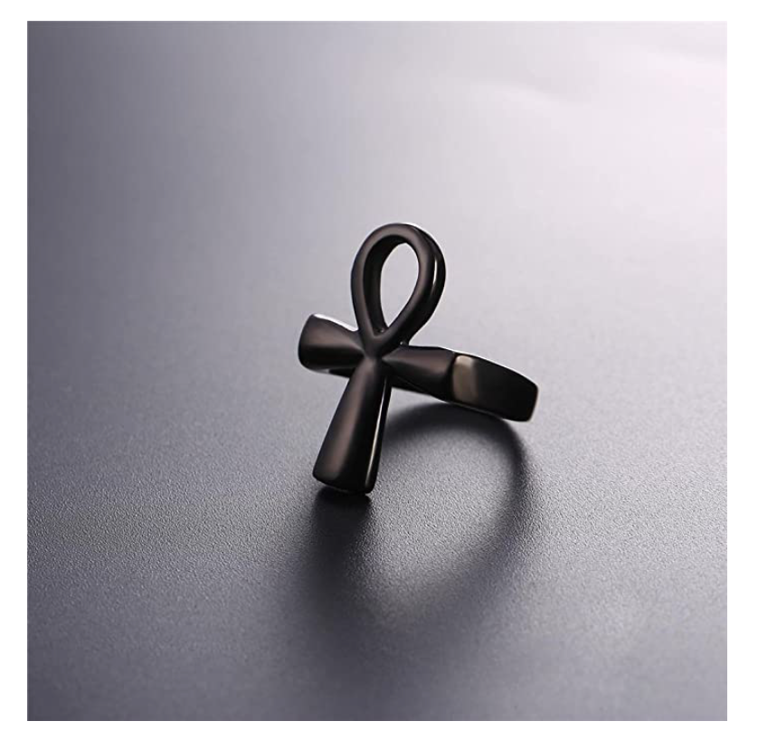 Ankh Cross Silver Gold Color Ring African Jewelry Egyptian Ankh Ring
