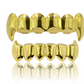 Silver Tone Fang Grillz Hip Hop Dental Grills Jewelry Rapper Grillz Gold Color Joker Vampire Fang Teeth Mold Kit
