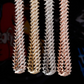 20mm Spike Necklace Barbwire Cuban Link Chain Diamond Mens Hip Hop Rapper Barb Wire Twist Spiked Chain Gold Silver Metal Alloy 16 - 30in.