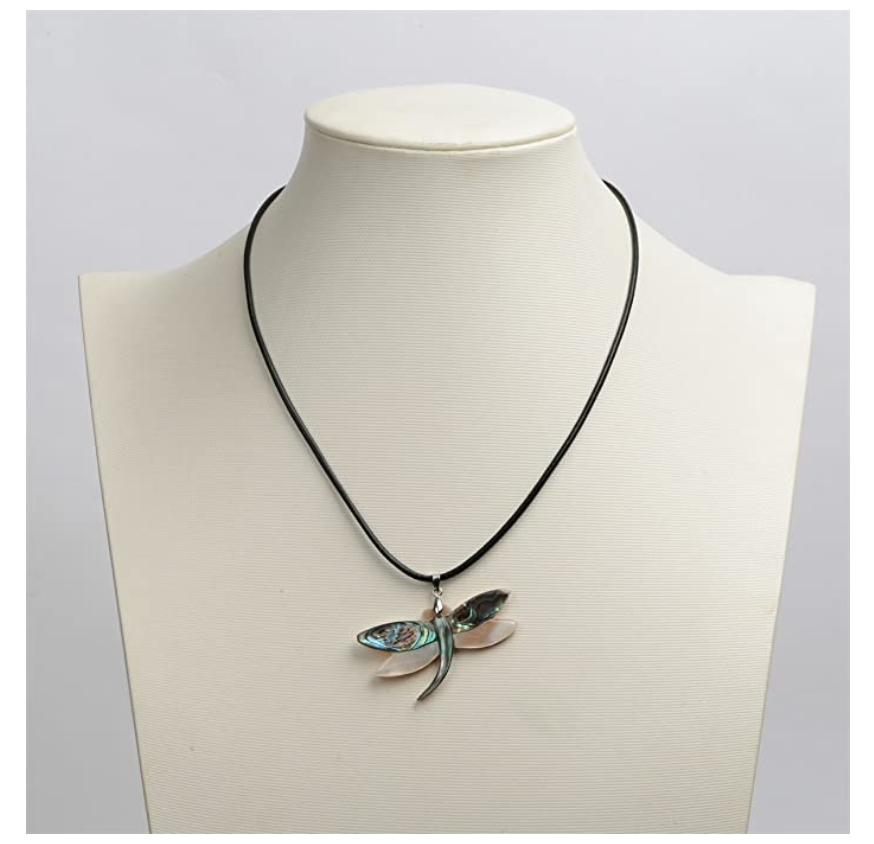 925 Sterling Silver Dragonfly Necklace Dragonfly Jewelry Pendant Chain Birthday Gift 18in.
