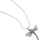 Small 925 Sterling Silver Blue Dragonfly Necklace Dragonfly Jewelry Pendant Chain Birthday Gift 18in.
