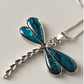 Abalone Dragonfly Necklace Dragonfly Jewelry Pendant Chain Birthday Gift 18in.