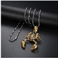 Scorpio Necklace Gold Silver Stainless Steel Color Scorpion Zodiac Chain Birthday Gift