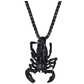 Scorpio Necklace Scorpion Jewelry Zodiac Pendant Chain Birthday Gift Silver Color 22in.