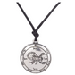 Scorpion Medallion Necklace Scorpio Jewelry Zodiac Pendant Chain Birthday Gift Silver Gold Color 22in.