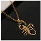 Scorpion Pendant Necklace Scorpio Jewelry Zodiac Chain Birthday Gift Silver Gold Color 20in.