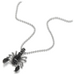 Black & Silver Color Scorpion Pendant Necklace Scorpio Jewelry Zodiac Chain Birthday Gift 24in.