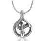Hanging Snake Necklace Cobra Snake Jewelry Coil Serpent Chain Birthday Gift 925 Sterling Silver 18in.