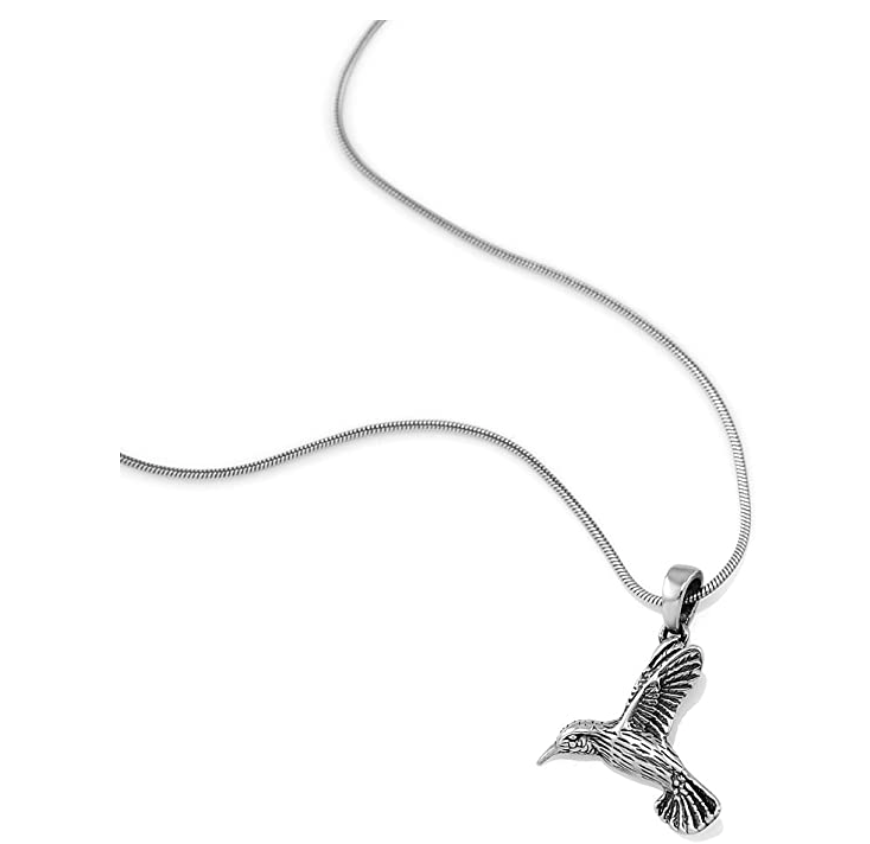 Hummingbird Necklace Jewelry Bird Chain Hummingbird Pendant Birthday Gift 925 Sterling Silver 18in.