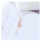 Pink Flamingo Necklace Pendant Flamingo Jewelry Bird Chain Birthday Gift 18in.