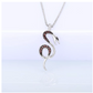 Red Snake Pendant Necklace Snake Jewelry Diamond Serpent Chain Birthday Gift 925 Sterling Silver 18in.