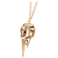 Raven Skull Necklace Pendant Raven Jewelry Bird Skull Chain Birthday Gift 24in.