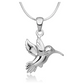 Bird Necklace Pendant Bird Jewelry Bird Chain Birthday Gift 925 Sterling Silver 18in.