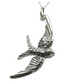 Flying Bird Necklace Pendant Bird Jewelry Bird Chain Birthday Gift 925 Sterling Silver 18in.