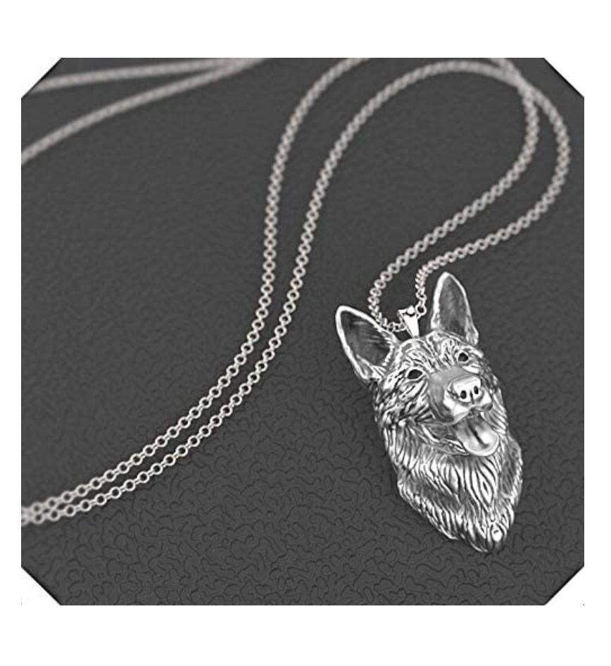 Alaskan Husky Necklace Pendant Siberian Husky Jewelry Dog Chain Doggy Puppy Birthday Gift 20in.