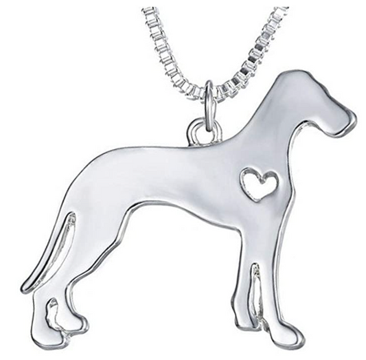 Heart Great Dane Necklace Great Dane Pendant Jewelry Dog Chain Love Doggy Puppy Birthday Gift 18in.