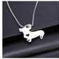 925 Sterling Silver Heart Corgi Necklace Corgi Pendant Jewelry Yorkie Dog Chain Love Doggy Puppy Birthday Gift 18in.