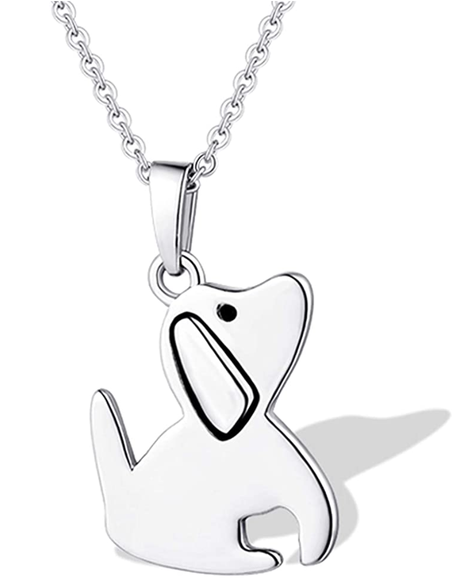 Doggy Necklace Paw Pendant Jewelry Paw Dog Chain Dog Puppy Birthday Gift 18in.