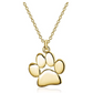 Dog Paw Pendant Dog Paw Print Necklace Jewelry Dog Chain Puppy Birthday Gift 925 Sterling Silver 18in.