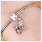 Simulated Diamond Chihuahua Pendant Chihuahua Puppy Dog Charm Jewelry Dog Chain Birthday Gift 925 Sterling Silver 18in.
