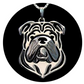 Bulldog Pendant English Bulldog Necklace Jewelry Dog Chain Doggy Puppy Birthday Gift 18in.
