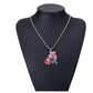 English Bulldog Pendant Necklace Pitbull Jewelry Dog Chain Doggy Puppy Birthday Gift 18in.