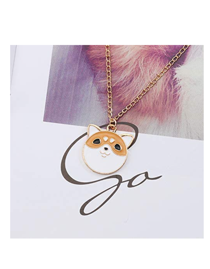 Shiba Inu Necklace Pendant Shiba Inu Jewelry Dog Chain Doggy Puppy Birthday Gift 20in.