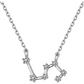 Libra Star System Necklace Astrology Zodiac Jewelry Libra Chain Pendant Libra Birthday Gift 925 Sterling Silver 18in.