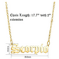 Scorpio Name Pendant Scorpio Astrology Star Necklace Zodiac Scorpion Jewelry Chain Birthday Gift 20in.
