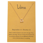 Zodiac Libra Sign Jewelry Chain Libra Necklace Pendant Libra Astrology Star Birthday Gift 18in.