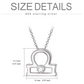 Libra Sign Chain Zodiac Jewelry Libra Necklace Pendant Libra Astrology Star Birthday Gift 925 Sterling Silver 18in.