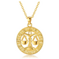 Libra Scale Medallion Necklace Zodiac Jewelry Libra Chain Pendant Libra Astrology Star Birthday Gift 18in.