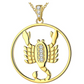Scorpion Medallion Zodiac Necklace Pendant Scorpion Chain Astrology Chain Jewelry Scorpio Birthday Gift 925 Sterling Silver 20in.