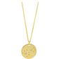 Gold Tone Scorpio Star Medallion Zodiac Necklace Pendant Scorpion Chain Astrology Chain Jewelry Scorpio Birthday Gift 20in.