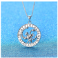 Scorpio Medallion Zodiac Necklace Pendant Scorpion Chain 925 Sterling Silver Astrology Chain Jewelry Scorpio Birthday Gift 20in.