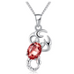 Simulated Red Diamond Scorpio Necklace Pendant Scorpion Chain Zodiac Astrology Chain Jewelry Scorpio Birthday Gift 20in.