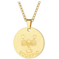 Circle Scorpio Necklace Medallion Pendant Scorpion Chain Zodiac Astrology Chain Jewelry Scorpio Birthday Gift 22in.