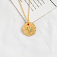 Gold Tone Round Scorpio Necklace Pendant Scorpion Chain Zodiac Medallion Astrology Chain Jewelry Scorpio Birthday Gift 20in.