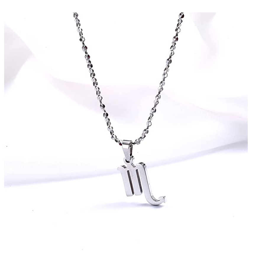 Scorpio Zodiac Jewelry Scorpio Sign Necklace Astrology Chain Birthday Gift 18in.