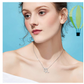 925 Sterling Silver Scorpio Zodiac Necklace Astrology Chain Jewelry Scorpio Sign Birthday Gift Simulated Diamond 18in.