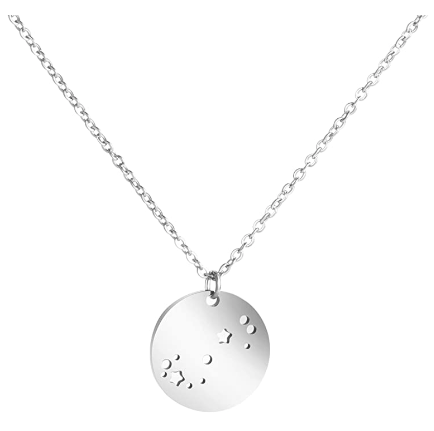 Scorpio Star Medion Constellation Chain Jewelry Scorpio Necklace Pendant Scorpion Chain Zodiac Astrology Birthday Gift 20in.