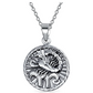 Scorpion Medallion Necklace Pendant Scorpion Chain Zodiac Astrology Chain Jewelry Scorpio Birthday Gift 18in.