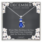 Simulated Birthstones Cat Necklace Kitty Cat Pendant Jewelry Cat Chain Birthday Gift 925 Sterling Silver 18in.