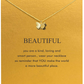 Butterfly Necklace Butterfly Pendants Jewelry Butterfly Chain Gold Color Birthday Gift 18in.