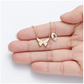 Butterfly Letter Necklace Butterfly Leaf Pendants Name Custom Jewelry Butterfly Chain Birthday Gift Gold Color 18in.