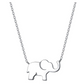 Small Lucky Elephant Pendant Necklace Elephant Jewelry Chain Gift 925 Sterling Silver 18in.