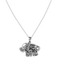 Elephant Family Charm Necklace Elephant Pendant Jewelry Lucky Chain Gift 925 Sterling Silver 18in.