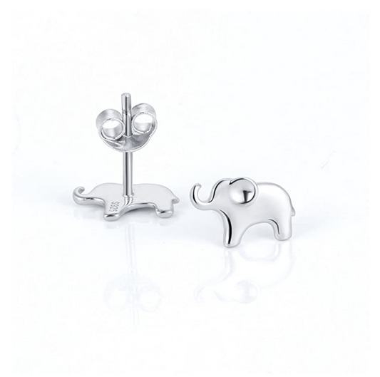 Elephant Earrings Elephant Jewelry Lucky Gift 925 Sterling Silver