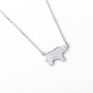 Small Cute Elephant Necklace Elephant Pendant Jewelry Lucky Chain Gift 925 Sterling Silver 18in.